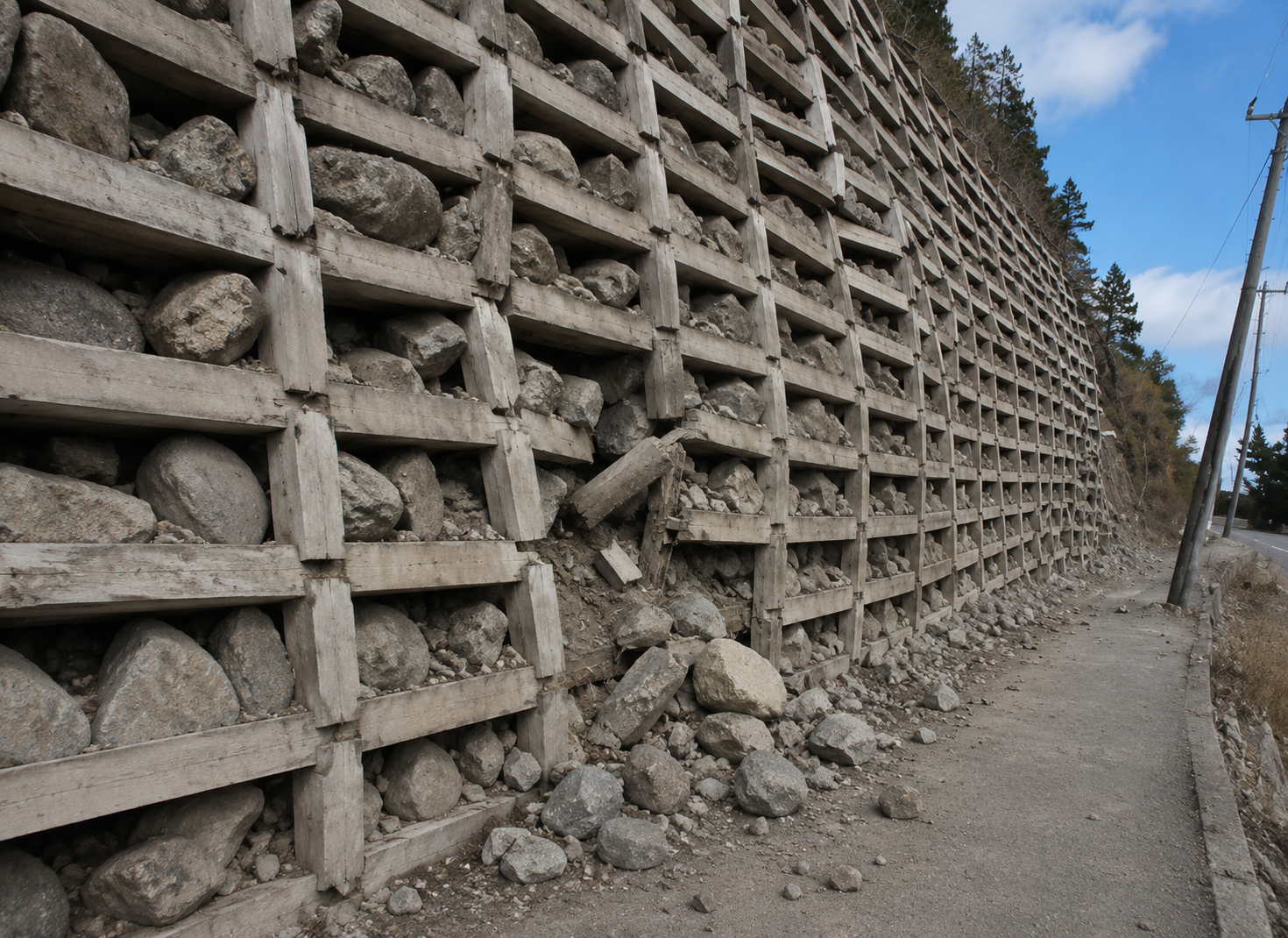 Retaining wall condition assessment